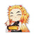 Funny Rengoku Umai! Shaped Rug Custom Anime Demon Slayer Room Decor Mat Quality Carpet-Animerugs