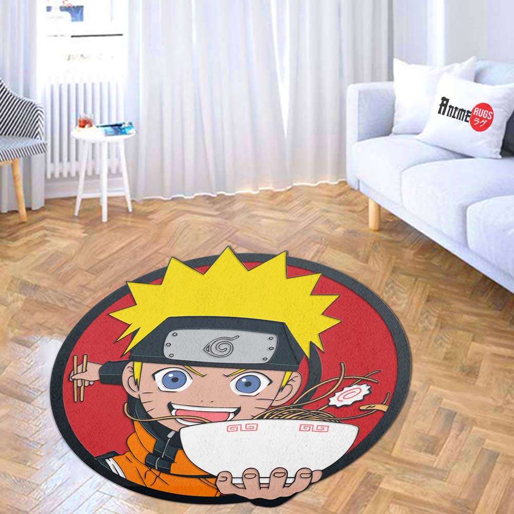Eating Ramen Shaped Rug Custom Anime Room Decor Mat Quality Carpet ...
