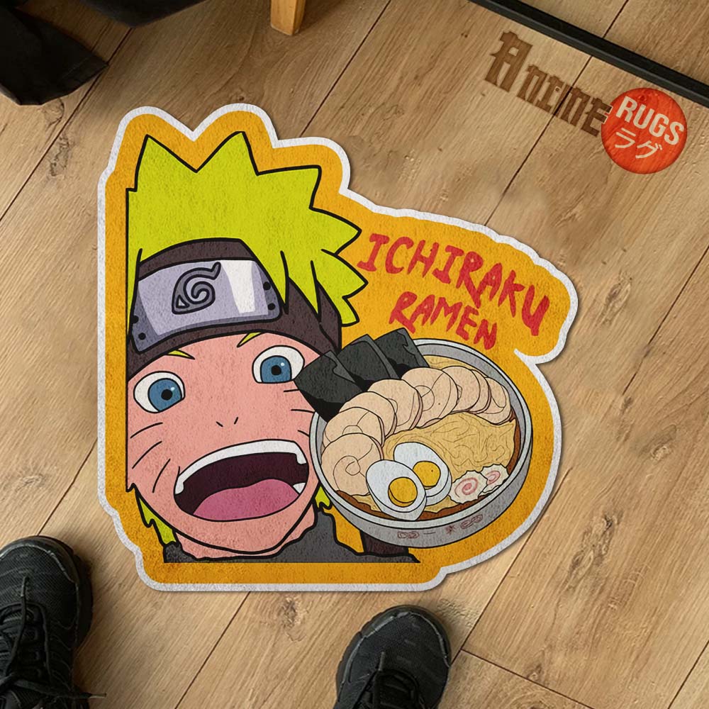 Ichiraku Ramen Shaped Rug Custom Anime Room Decor Mat Quality Carpet ...