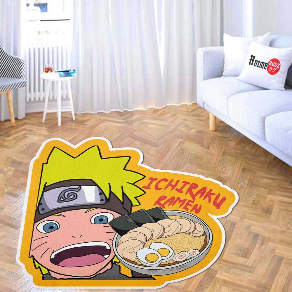 Ichiraku Ramen Shaped Rug Custom Anime Room Decor Mat Quality Carpet ...