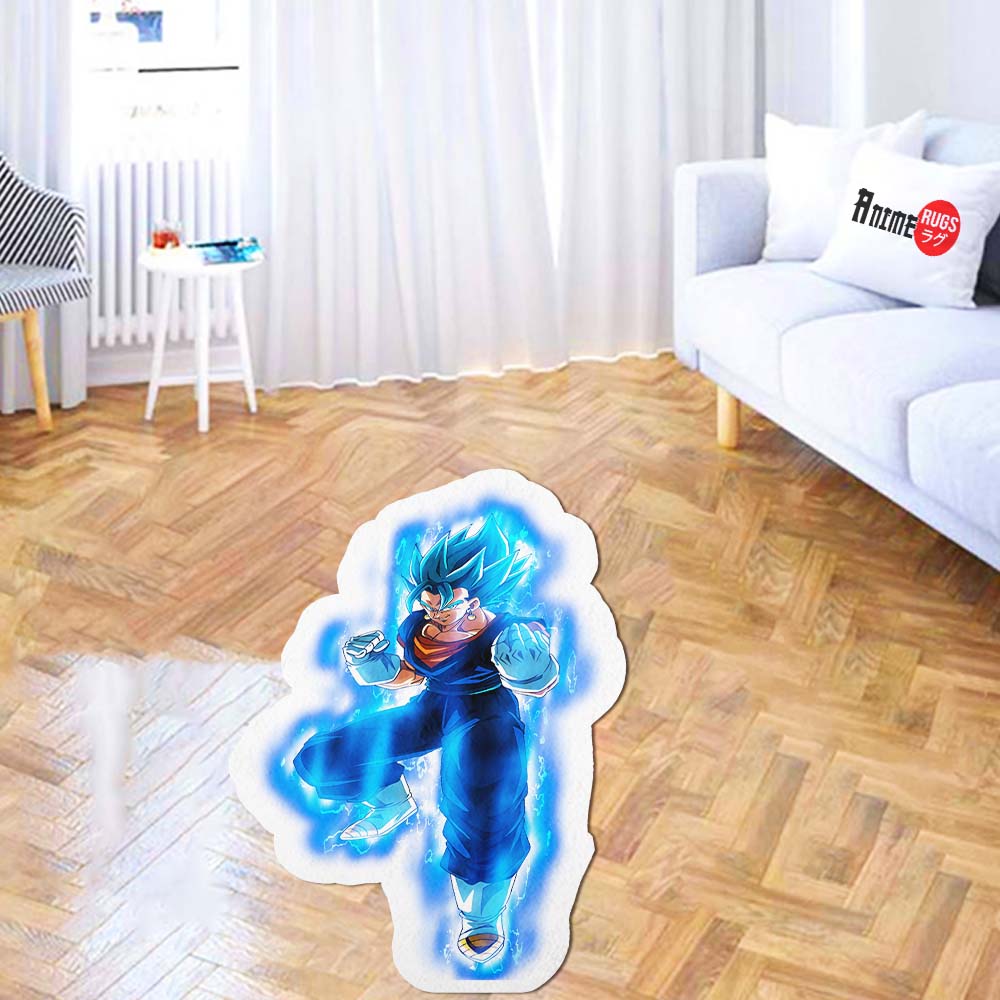 Vegito Shaped Rug Custom Anime Dragon Ball Mats Room Decor Quality Car ...