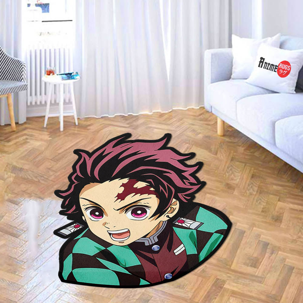 Tanjiro Kamado Shaped Rug Custom For Room Mats Decor Quality Carpet ...