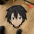 Kazuto Kirigaya Shaped Rugs Custom Anime Sword Art Online Carpets Room Decor Mats-Animerugs