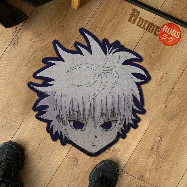 Killua Zoldyck Shaped Rugs Custom Anime Hunter x Hunter Carpets Room D ...