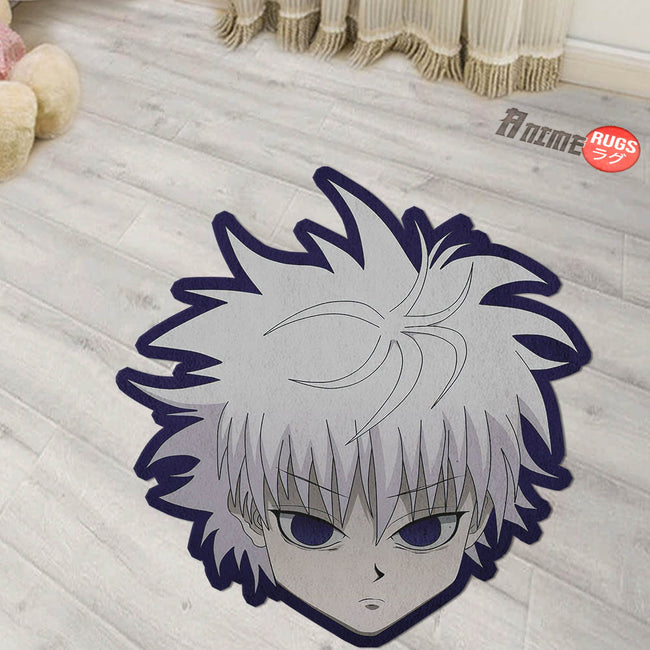 Killua Zoldyck Shaped Rugs Custom Anime Hunter x Hunter Carpets Room D ...