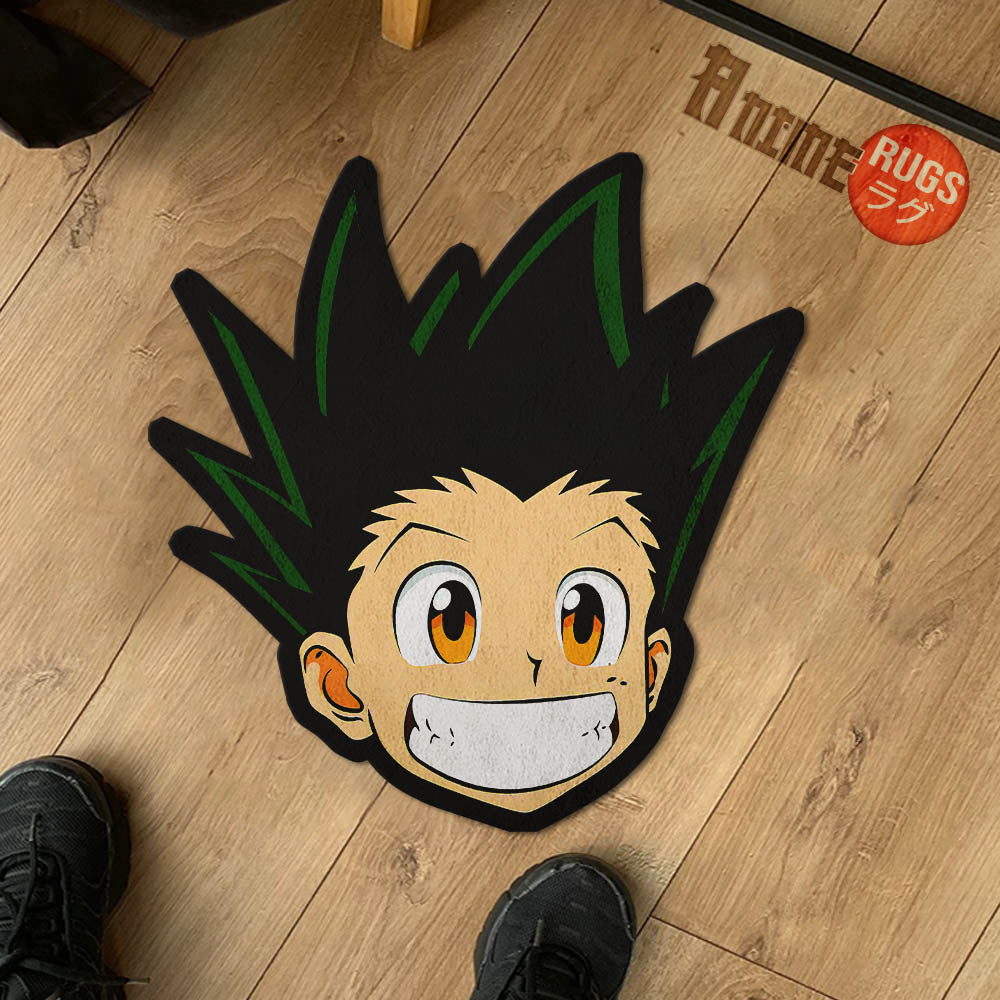 Hxh Rug Gon Freecss Shaped Rugs Custom Anime Hunter x Hunter Carpets Room Deco ...