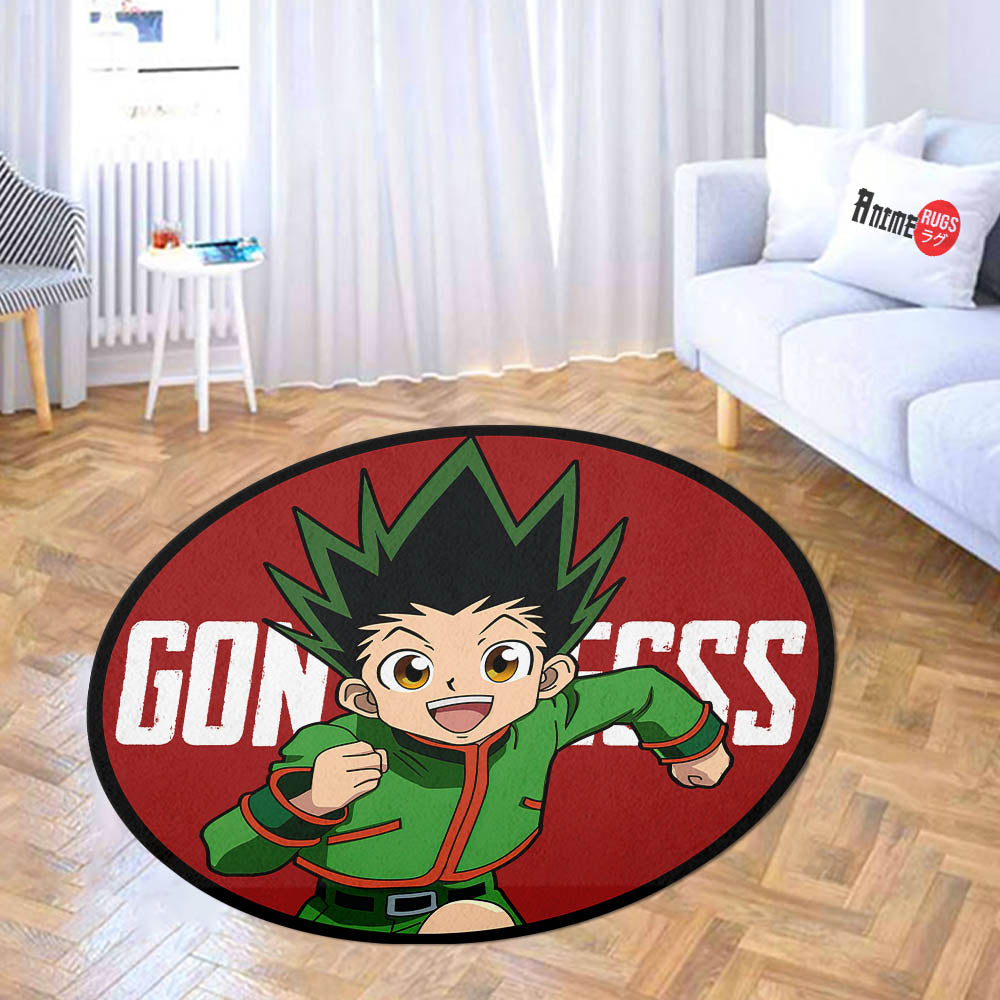 Gon Rug Gon Freecss Shaped Rug Custom Anime Hunter x Hunter Mats For Bedroom L ...