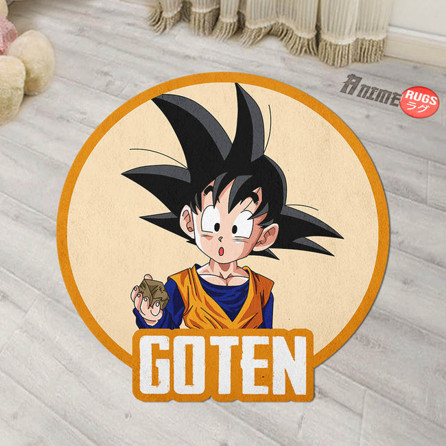 Goten Shaped Rug Custom Anime Dragon Ball Mats For Bedroom Living Room Quality Carpets-Animerugs
