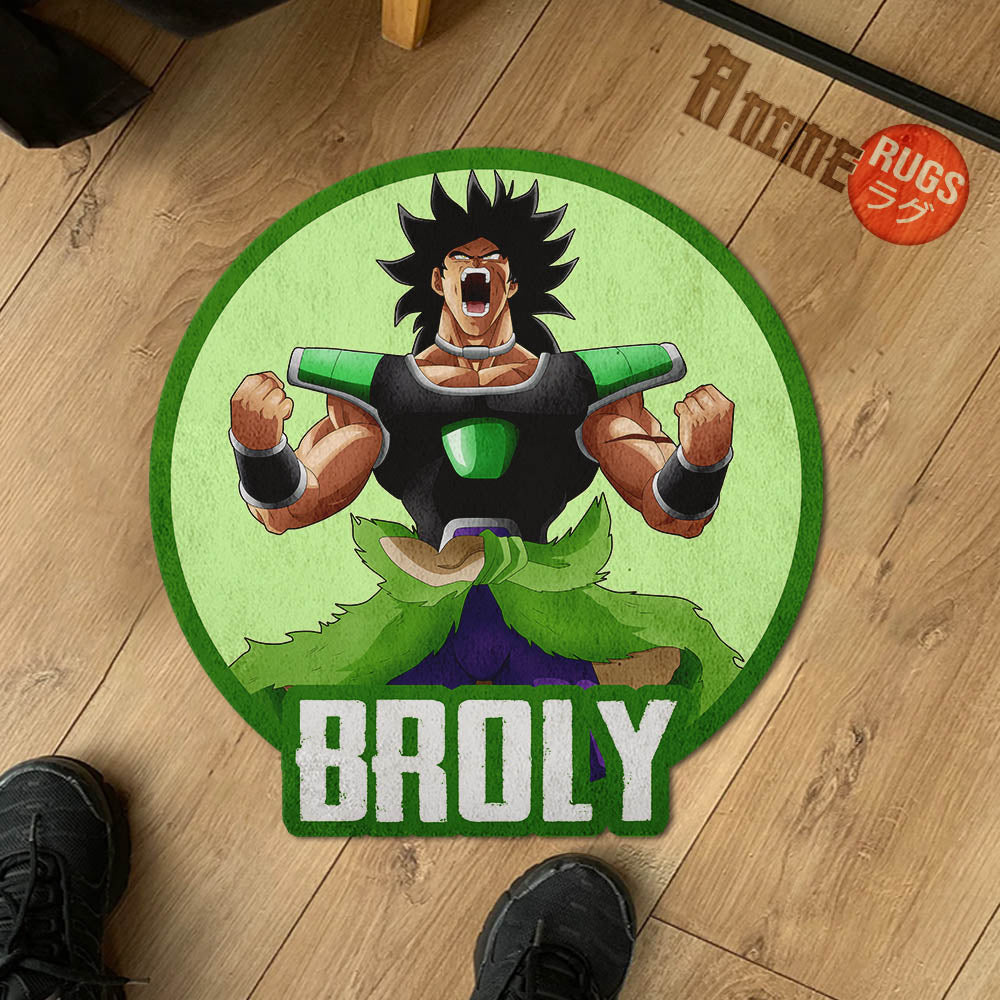 Broly Shaped Rug Custom Anime Dragon Ball Mats For Bedroom Living Room ...