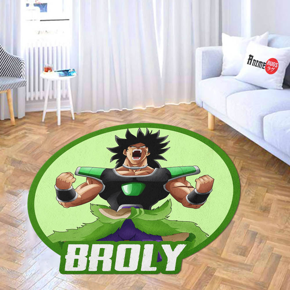 Broly Shaped Rug Custom Anime Dragon Ball Mats For Bedroom Living Room ...