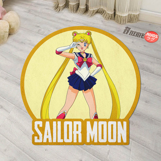 Sailor Moon Shaped Rug Custom Anime Sailor Moon Mats For Bedroom Living Room Quality Carpets-Animerugs