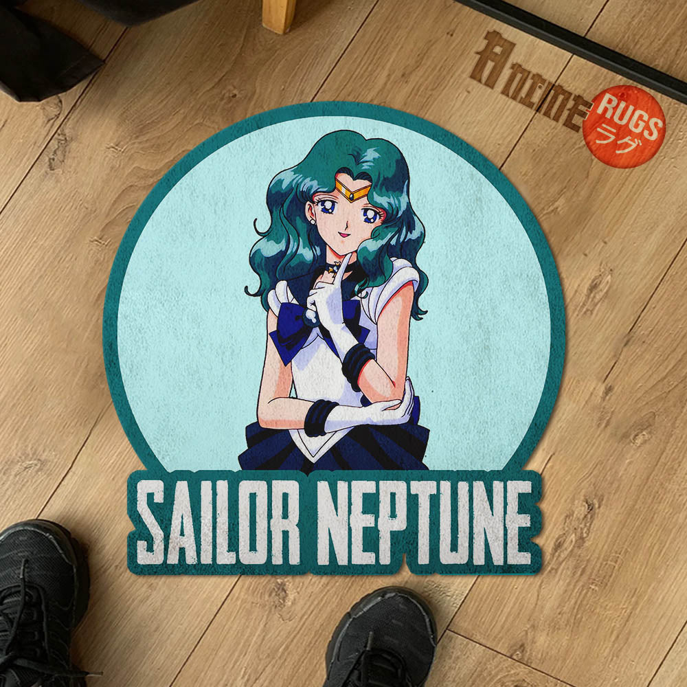 Sailor Neptune Shaped Rug Custom Anime Sailor Moon Mats For Bedroom Li ...