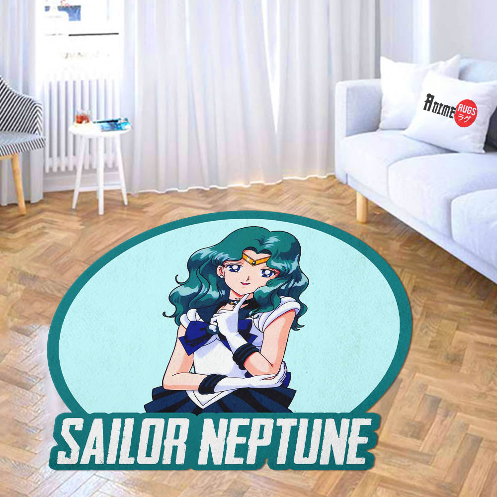 Sailor Neptune Shaped Rug Custom Anime Sailor Moon Mats For Bedroom Li ...